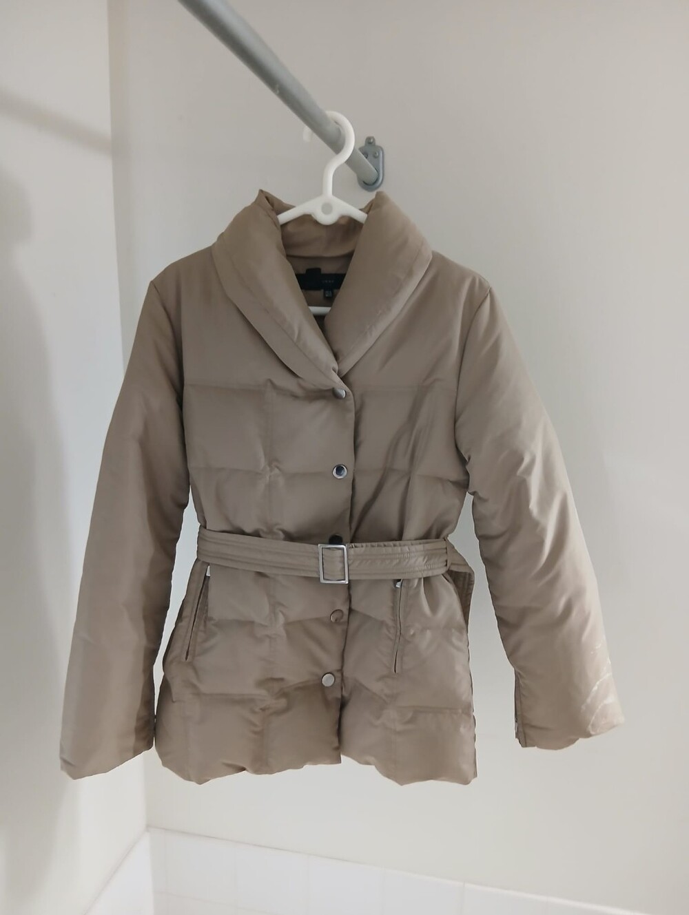 Zara Taupe Puffer Jacket Size M